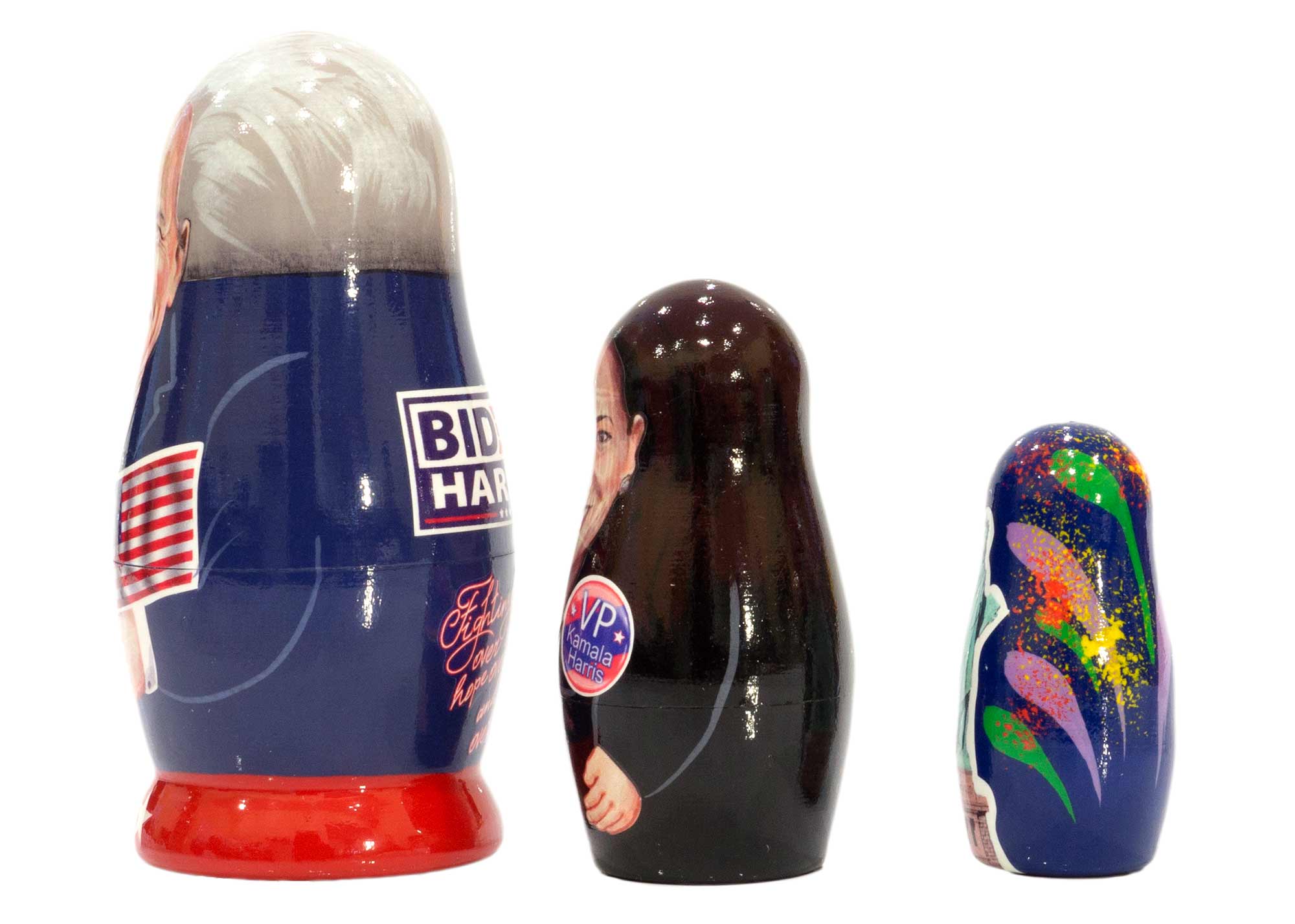 Buy Joe Biden and Kamala Harris Liberty 2020 Nesting Doll 3pc./3" at GoldenCockerel.com