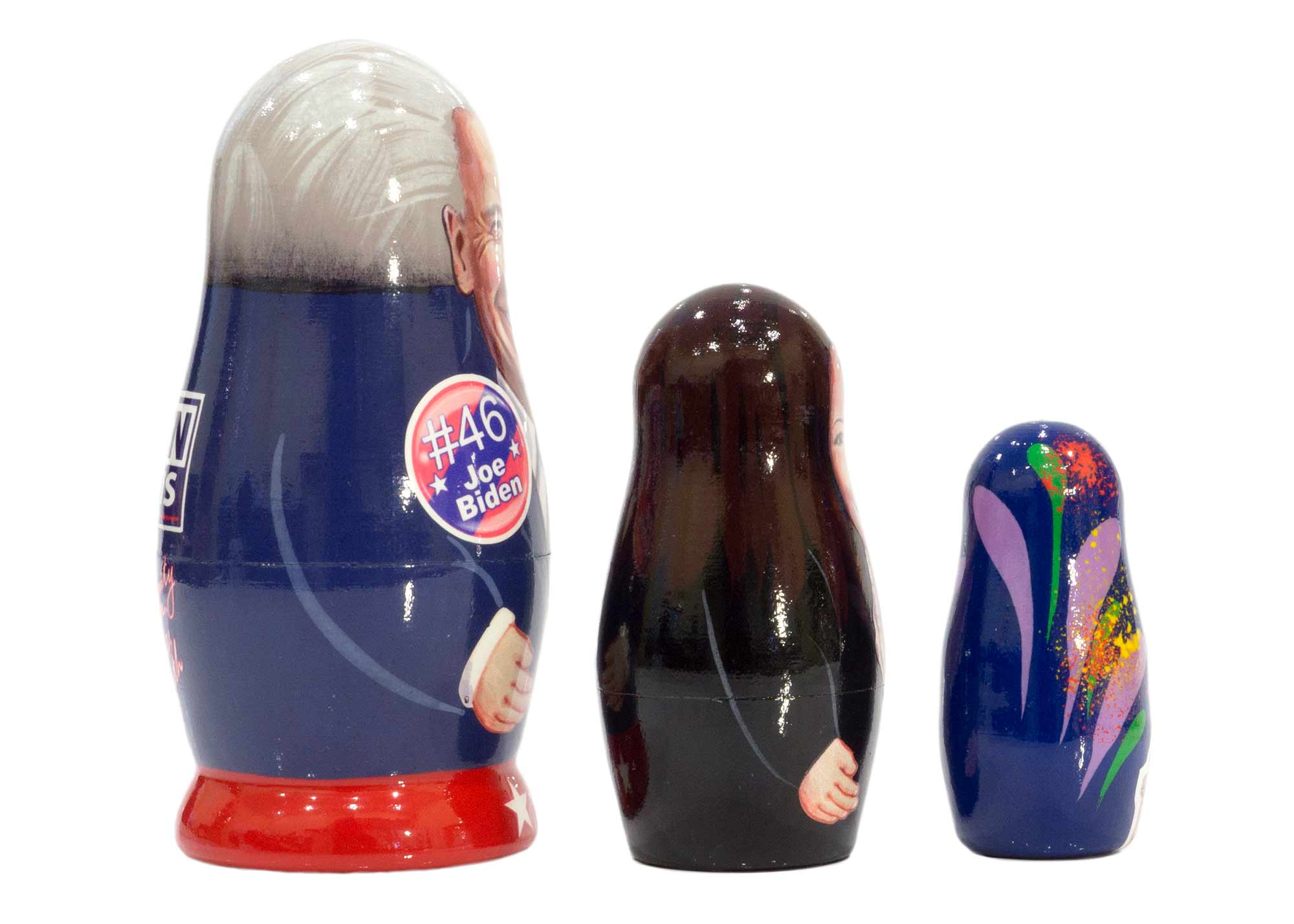 Buy Joe Biden and Kamala Harris Liberty 2020 Nesting Doll 3pc./3" at GoldenCockerel.com