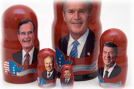 Buy Republican Presidents Doll 5pc./6" at GoldenCockerel.com