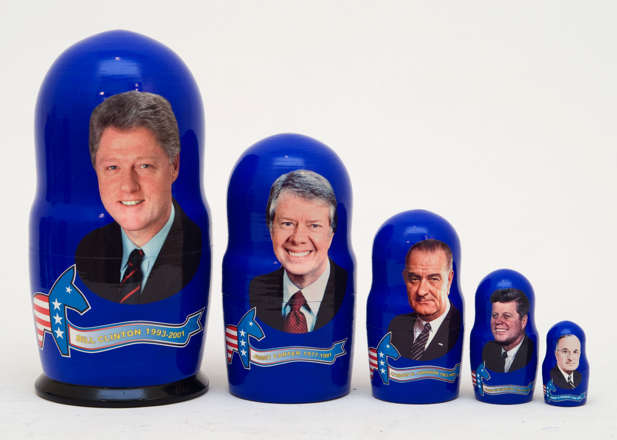 Buy Clinton w/ Democratic Presidents Doll 5pc./6" at GoldenCockerel.com