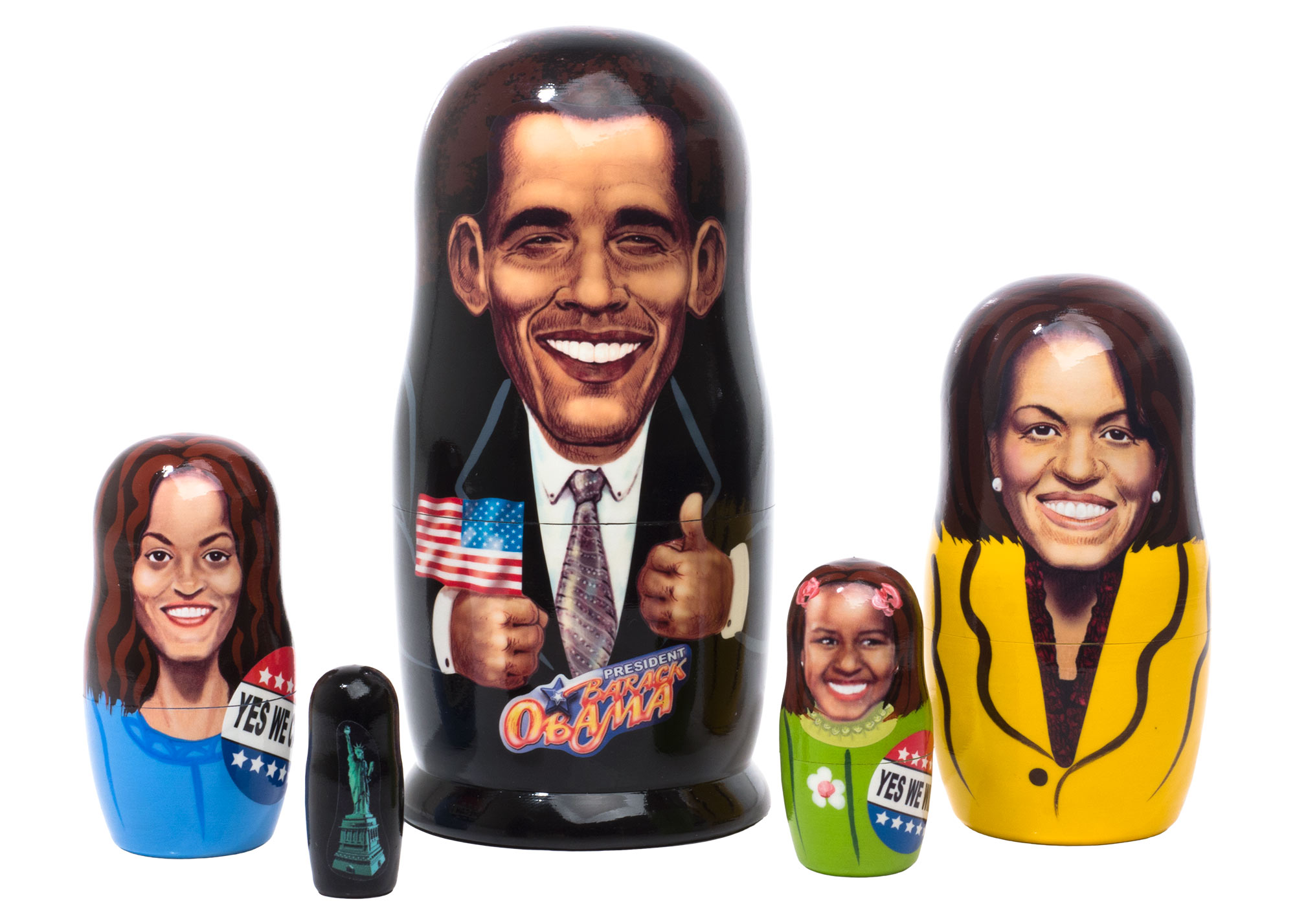 Buy President Obama Nesting Doll 5pc./6" at GoldenCockerel.com