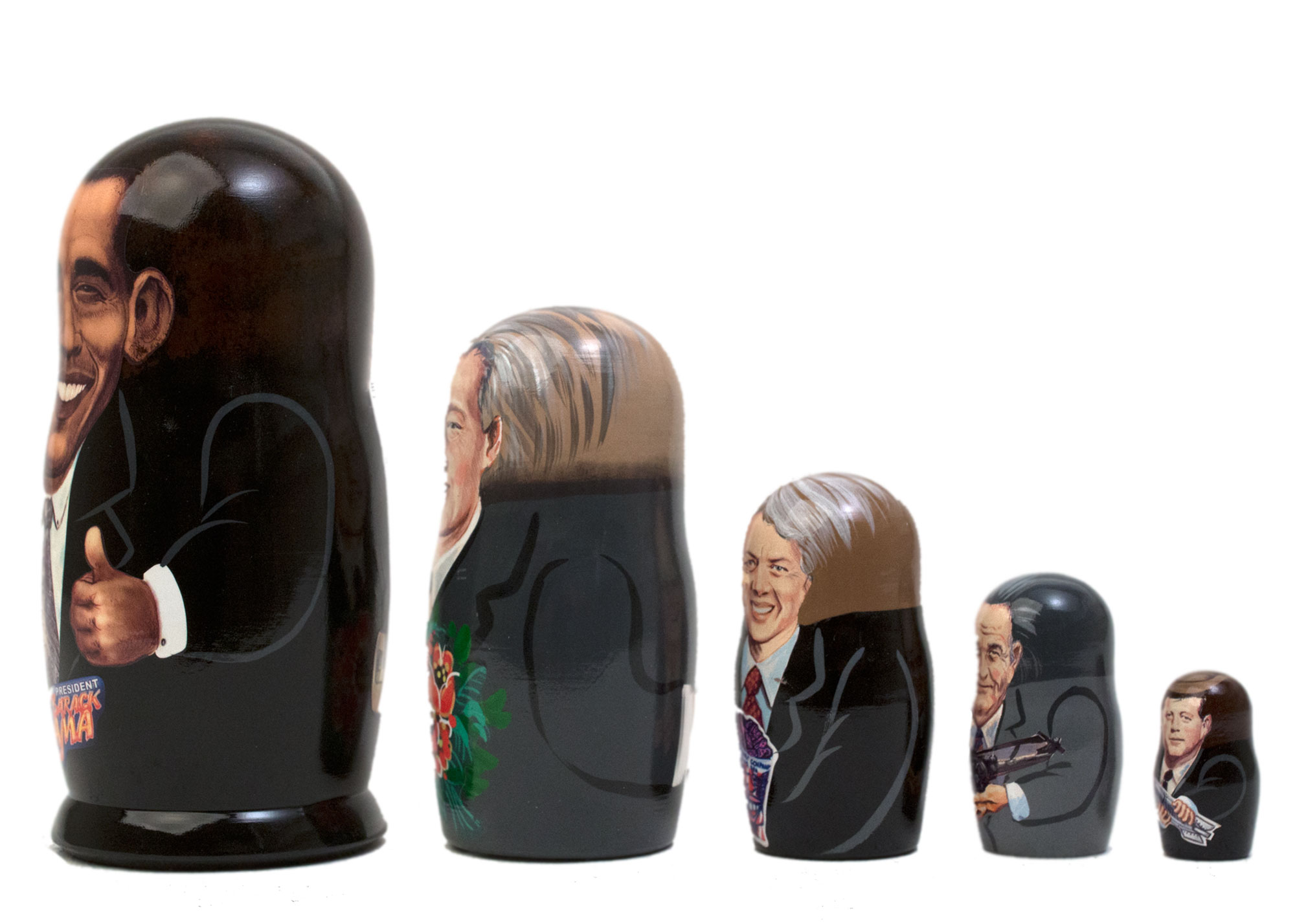 Buy Obama & Democratic Presidents Doll 5pc./5" at GoldenCockerel.com