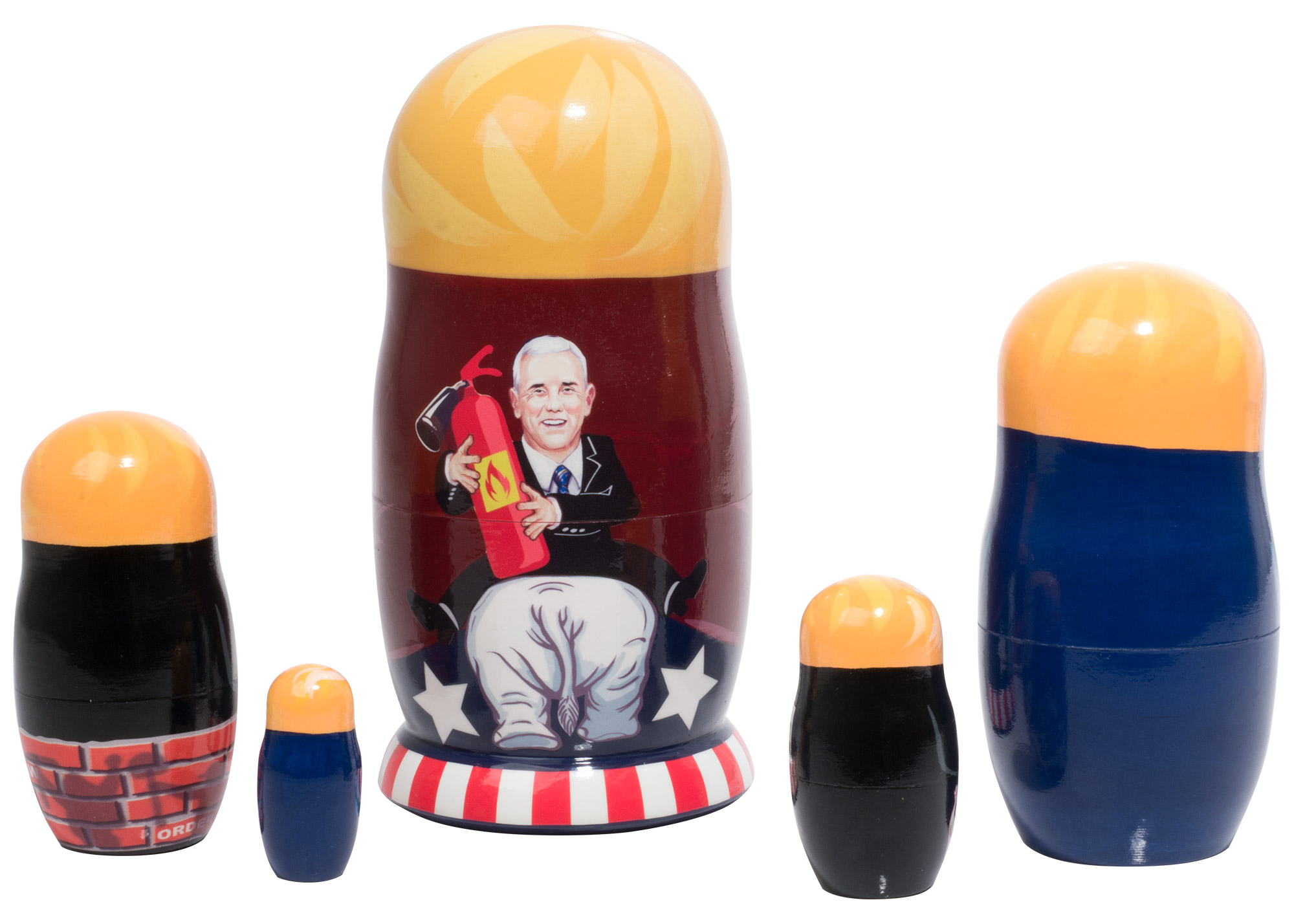 Buy Donald Trump's Campaign Nesting Doll 5pc./6" at GoldenCockerel.com