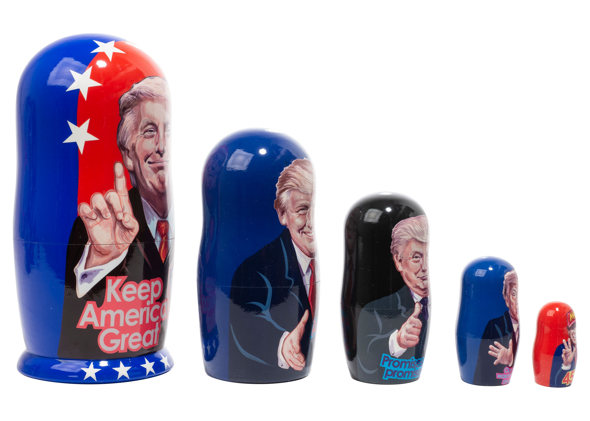 Buy Trump MAGA Nesting Doll 5pc./6" at GoldenCockerel.com