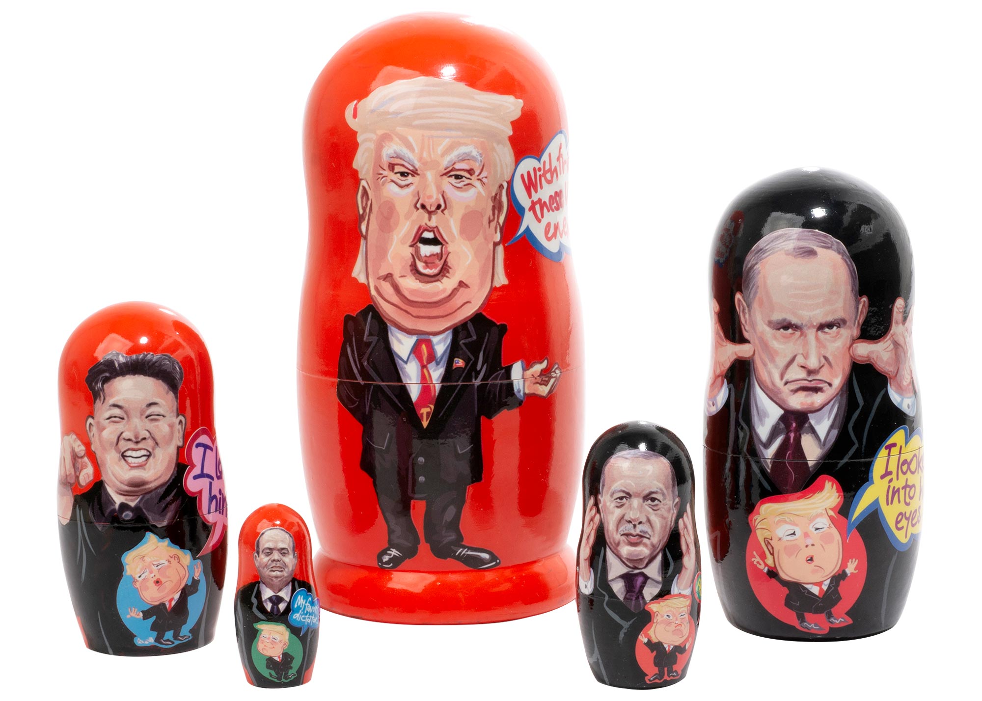 Buy Trump & Friends Nesting Doll 5pc./6" at GoldenCockerel.com