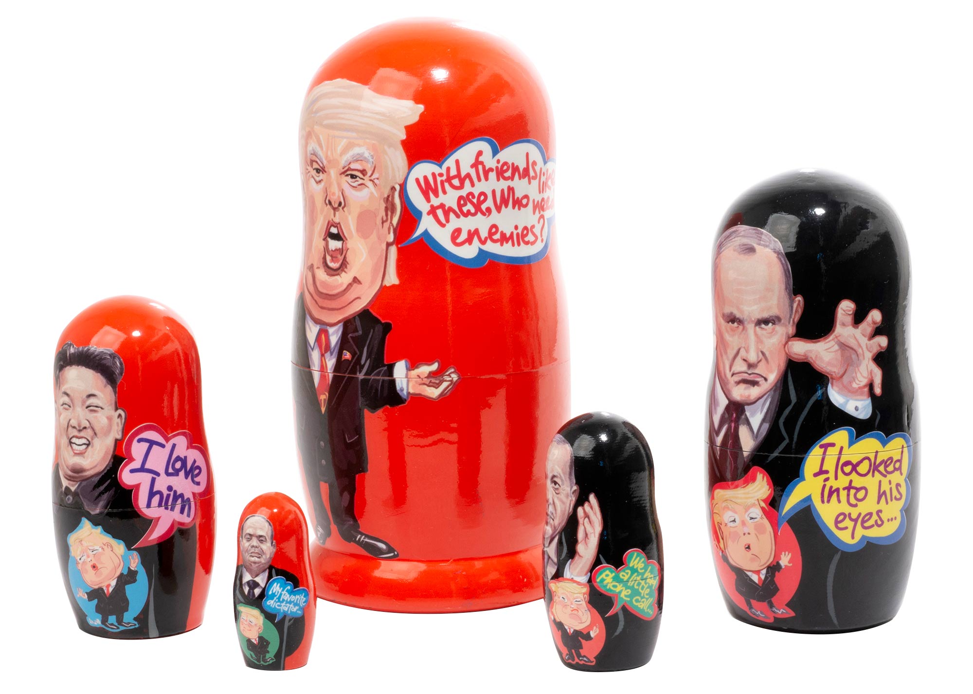 Buy Trump & Friends Nesting Doll 5pc./6" at GoldenCockerel.com