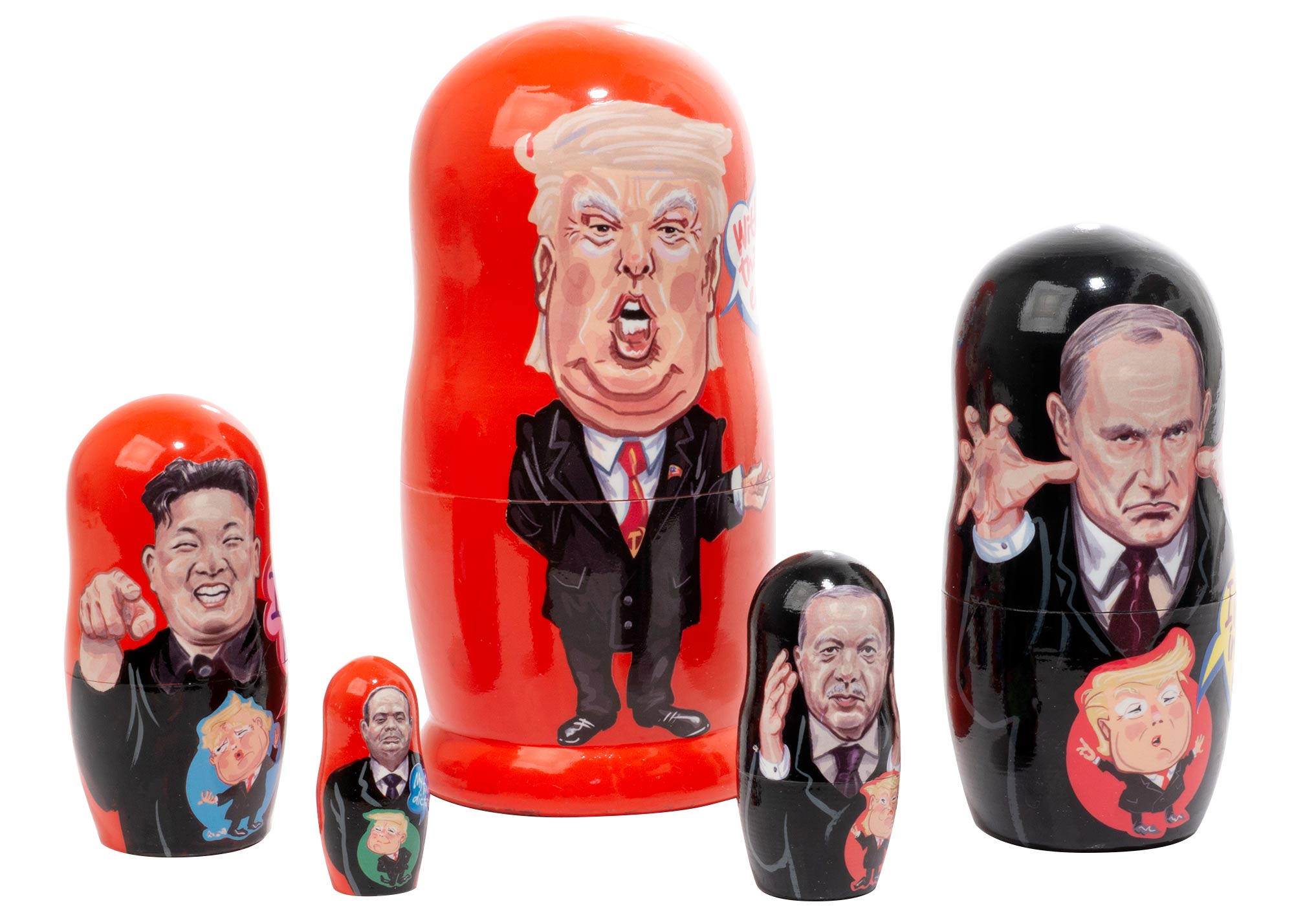 Buy Trump & Friends Nesting Doll 5pc./6" at GoldenCockerel.com