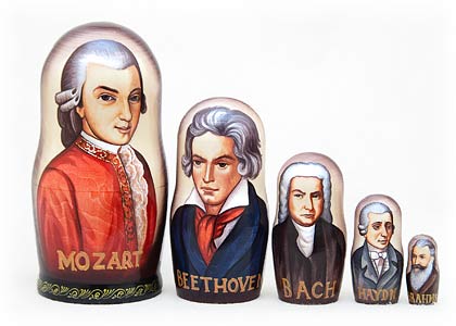 Buy Germanic Composers Doll 5pc./6" at GoldenCockerel.com