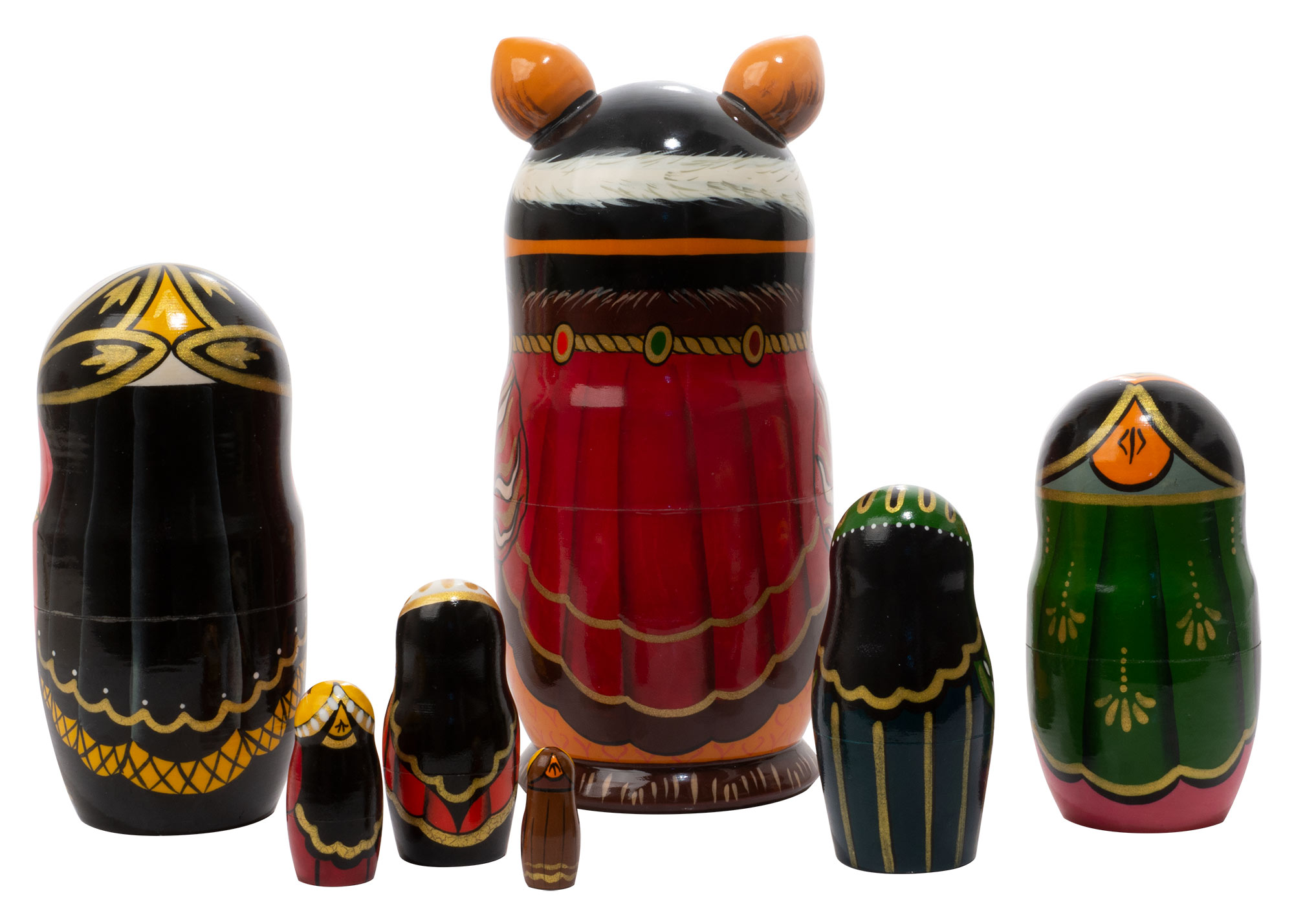 Buy Henry VIII Cat Nesting Doll 7pc./7" at GoldenCockerel.com