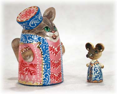 Buy Czar Mauskins The Great 2pc./3" Nesting Doll at GoldenCockerel.com