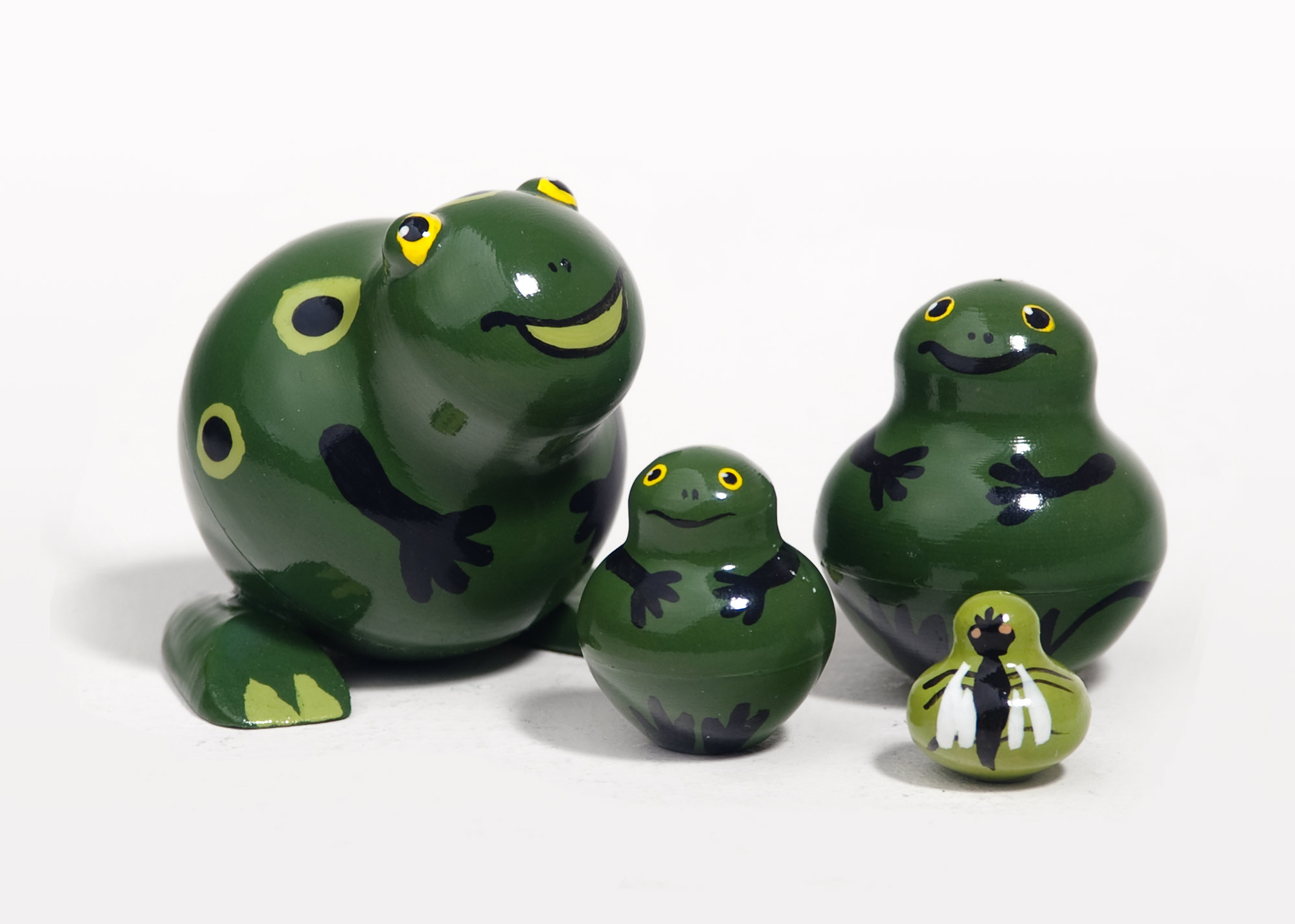 Buy Green Frog Nesting Doll 4pc./2" at GoldenCockerel.com
