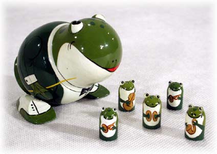 Buy Frog Band Doll 6pc./4" at GoldenCockerel.com