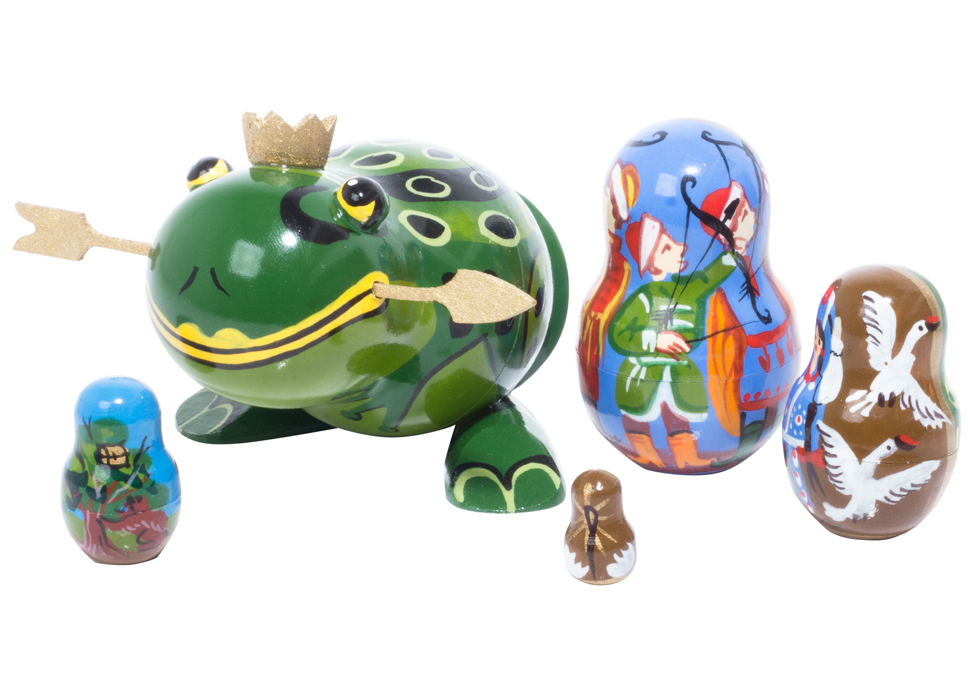 Buy The Frog Princess Nesting Doll 5pc./4" at GoldenCockerel.com