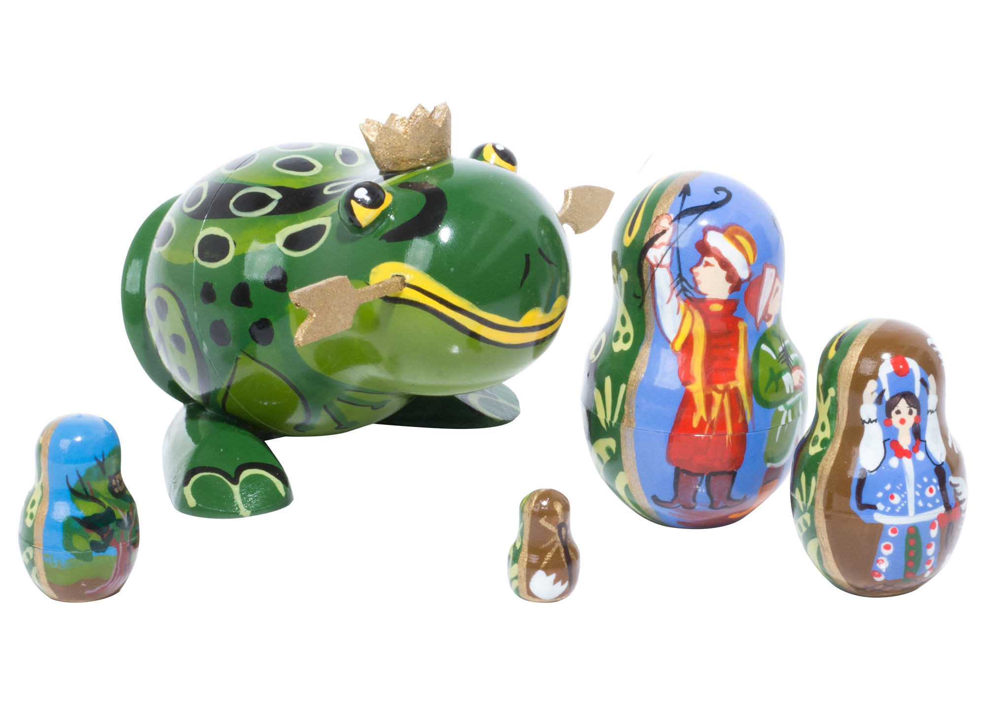 Buy The Frog Princess Nesting Doll 5pc./4" at GoldenCockerel.com