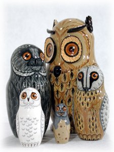 Buy Owl Doll 5pc./6"  at GoldenCockerel.com