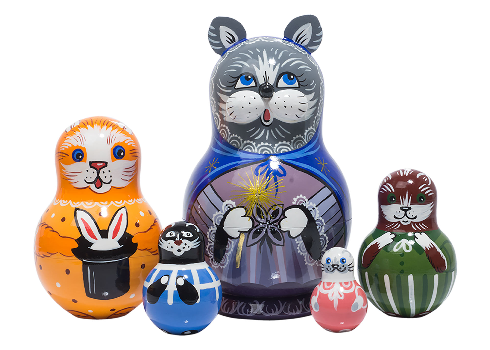 Buy Purlin the Magician Nesting Doll 5pc./6" at GoldenCockerel.com