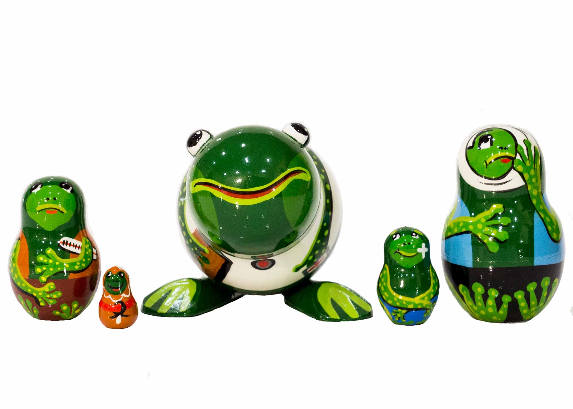 Buy Nurse Frog Nesting Doll 5pc./4"  at GoldenCockerel.com