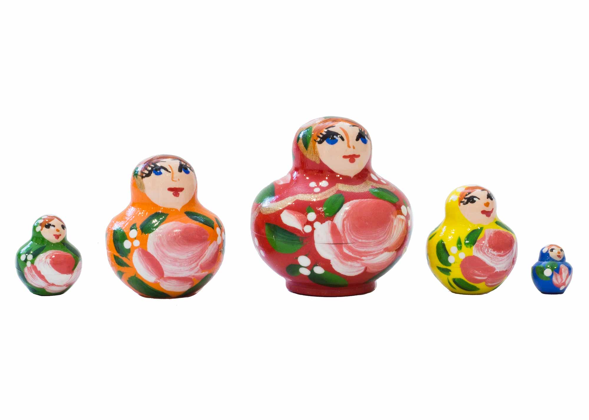 Buy Mini Rainbow Nesting Doll 5pc./1" at GoldenCockerel.com