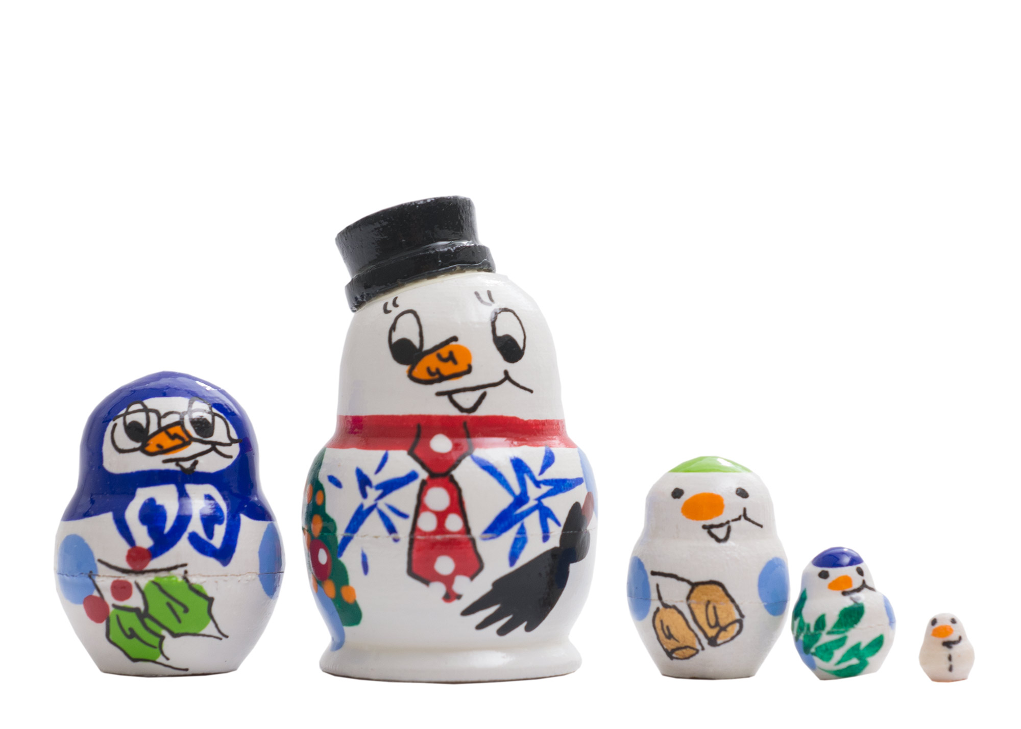 Buy Mini Snowman Doll 5pc./1" at GoldenCockerel.com