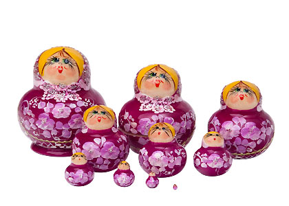 Buy Mini Art Nesting Doll 10pc./1.75"  at GoldenCockerel.com