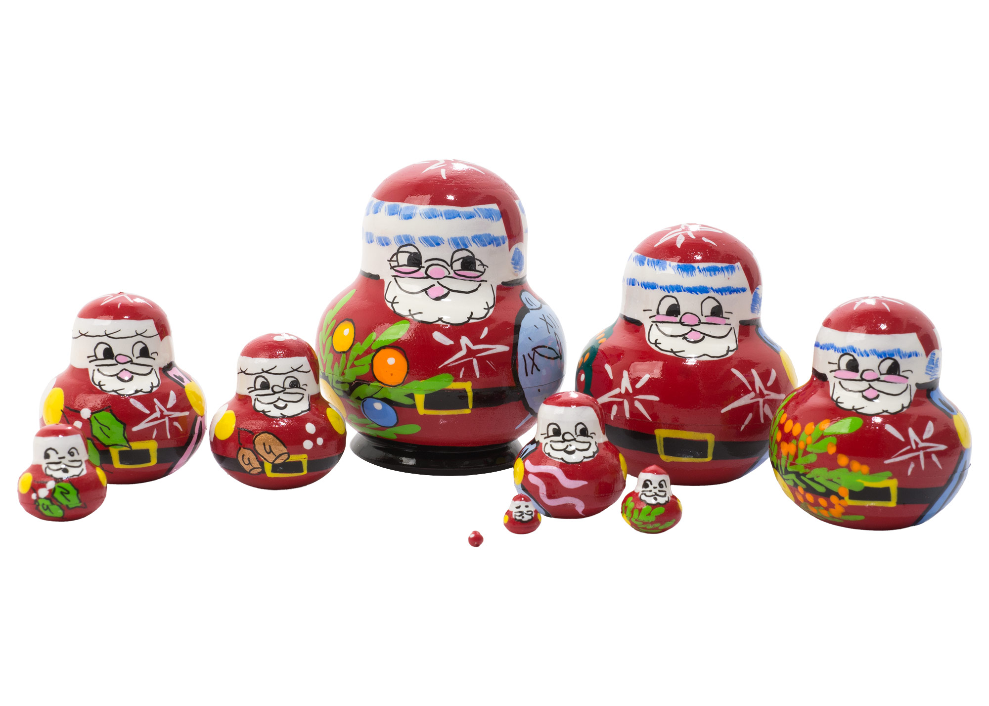 Buy Mini Father Frost Nesting Doll 10pc./1.5" at GoldenCockerel.com