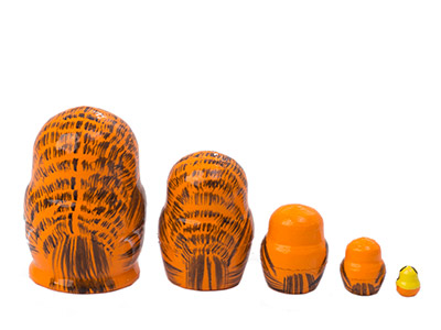 Buy Mini Owl Nesting Doll 5pc./1" at GoldenCockerel.com