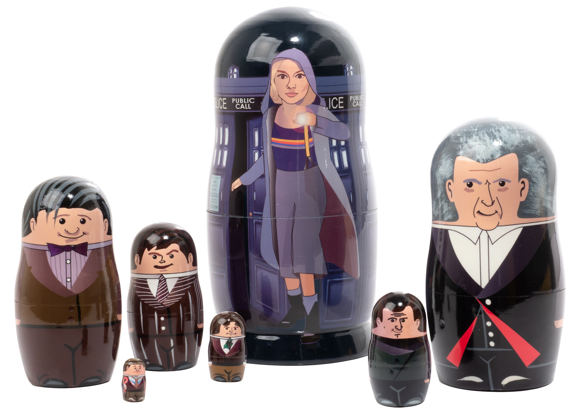 Buy Contemporary Doctor Nesting Doll 7pc./6" at GoldenCockerel.com