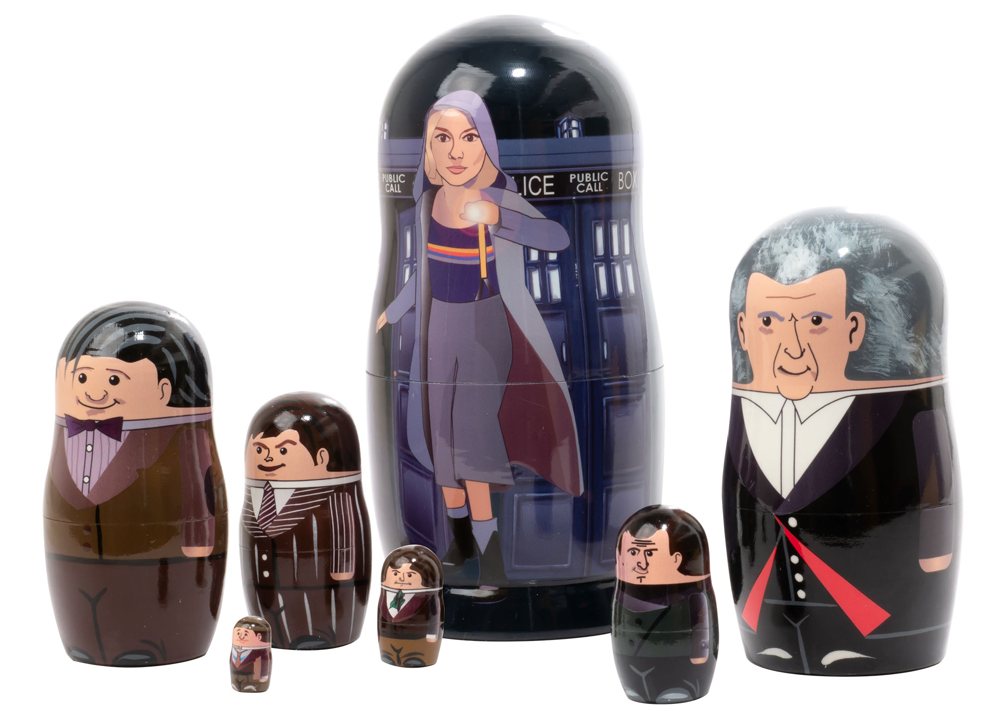 Buy Contemporary Doctor Nesting Doll 7pc./6" at GoldenCockerel.com