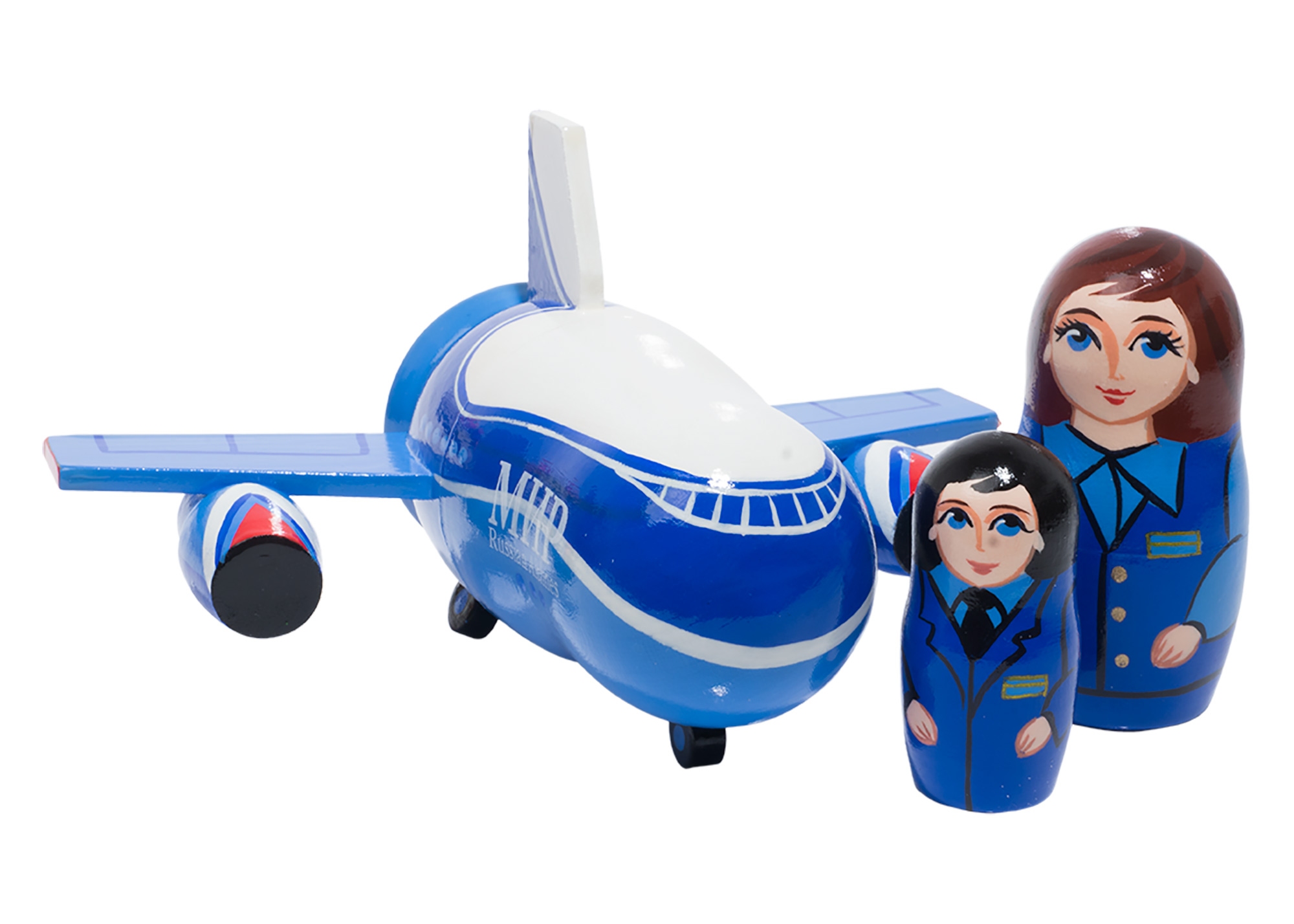 Buy MIR Airplane Nesting Doll 3pc./4" at GoldenCockerel.com