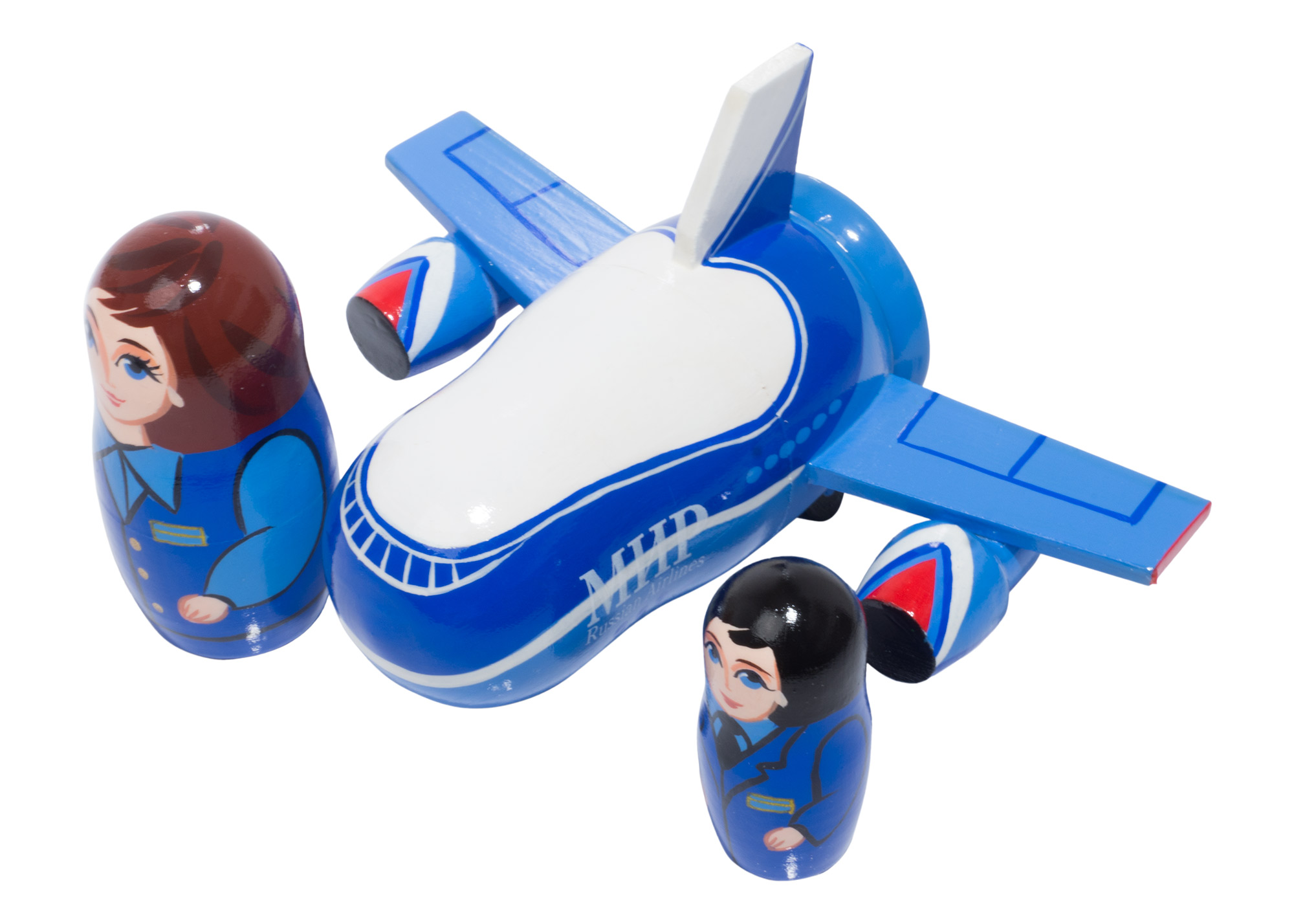 Buy MIR Airplane Nesting Doll 3pc./4" at GoldenCockerel.com