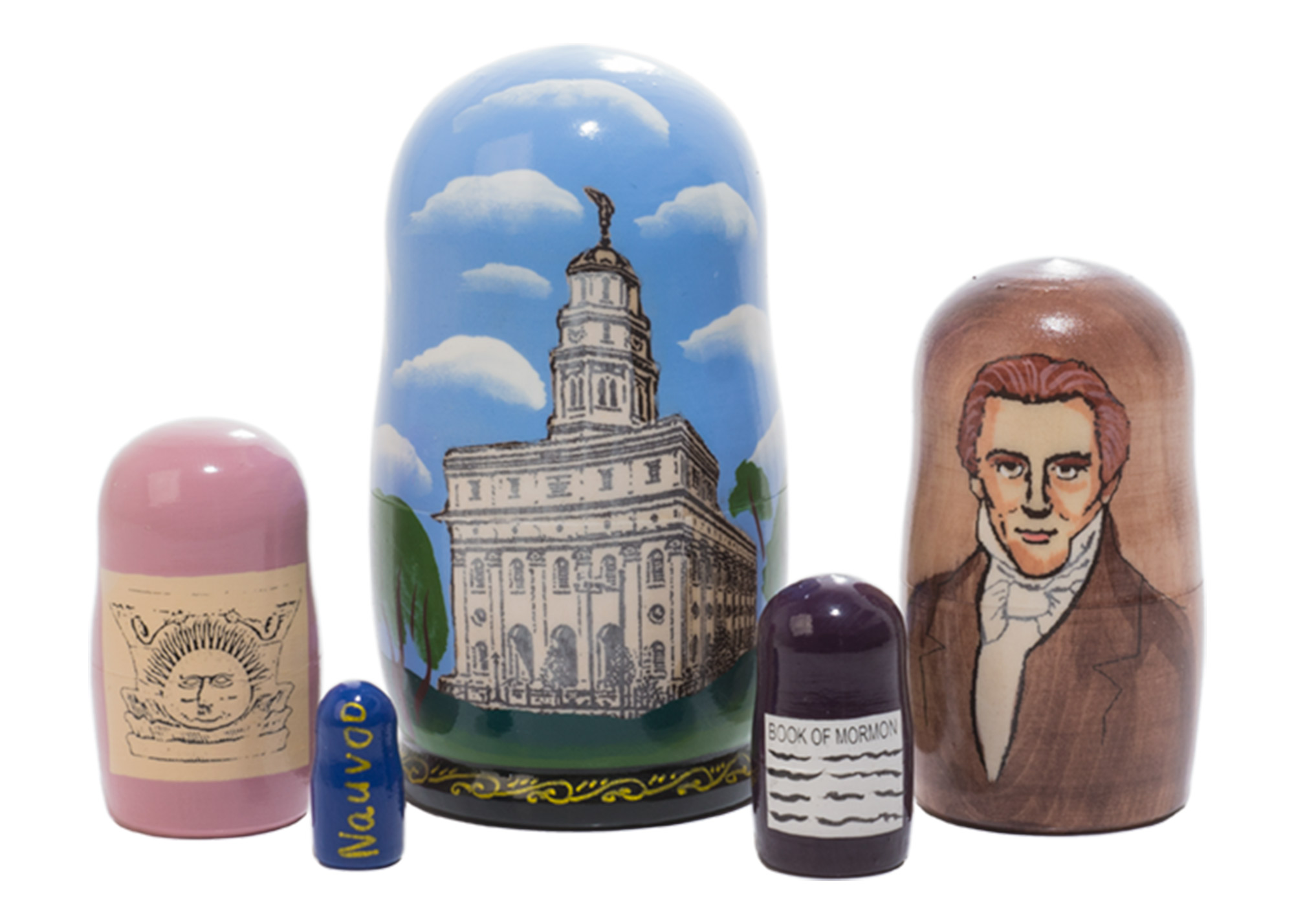 Buy Nauvoo Nesting Doll 5pc./4" at GoldenCockerel.com