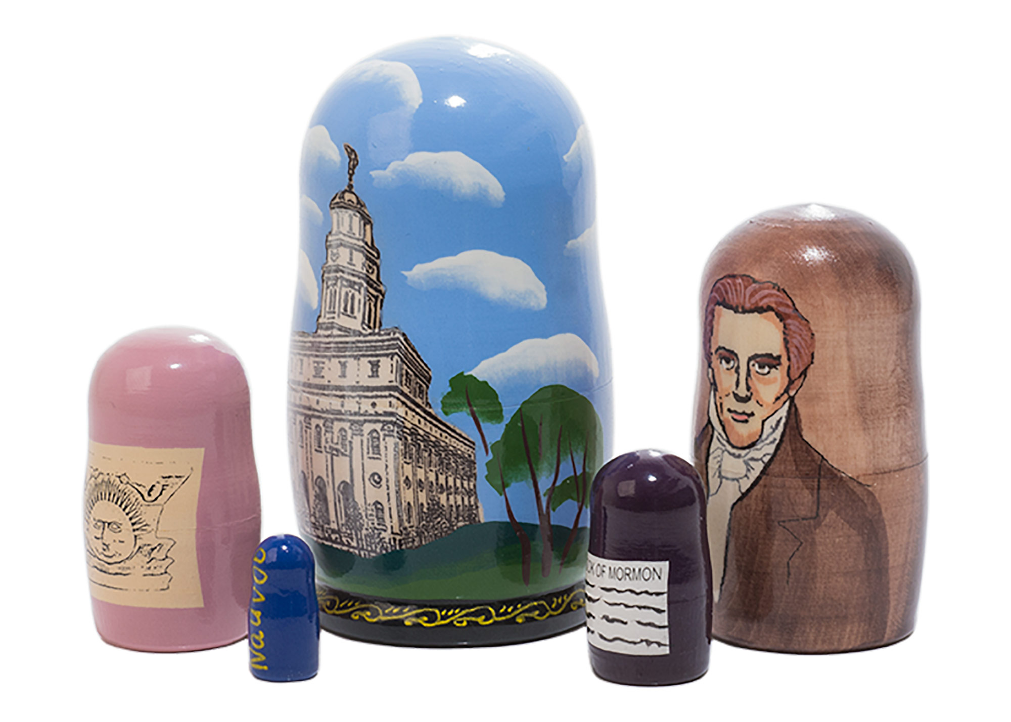 Buy Nauvoo Nesting Doll 5pc./4" at GoldenCockerel.com