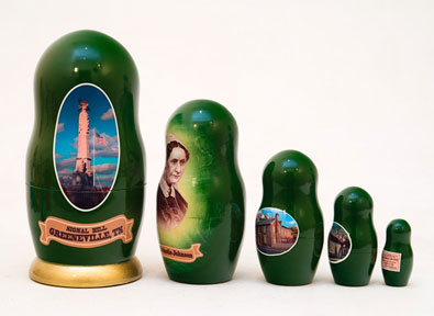 Buy Andrew Johnson Nesting Doll 5pc./6" Lim. Ed. to 500 at GoldenCockerel.com