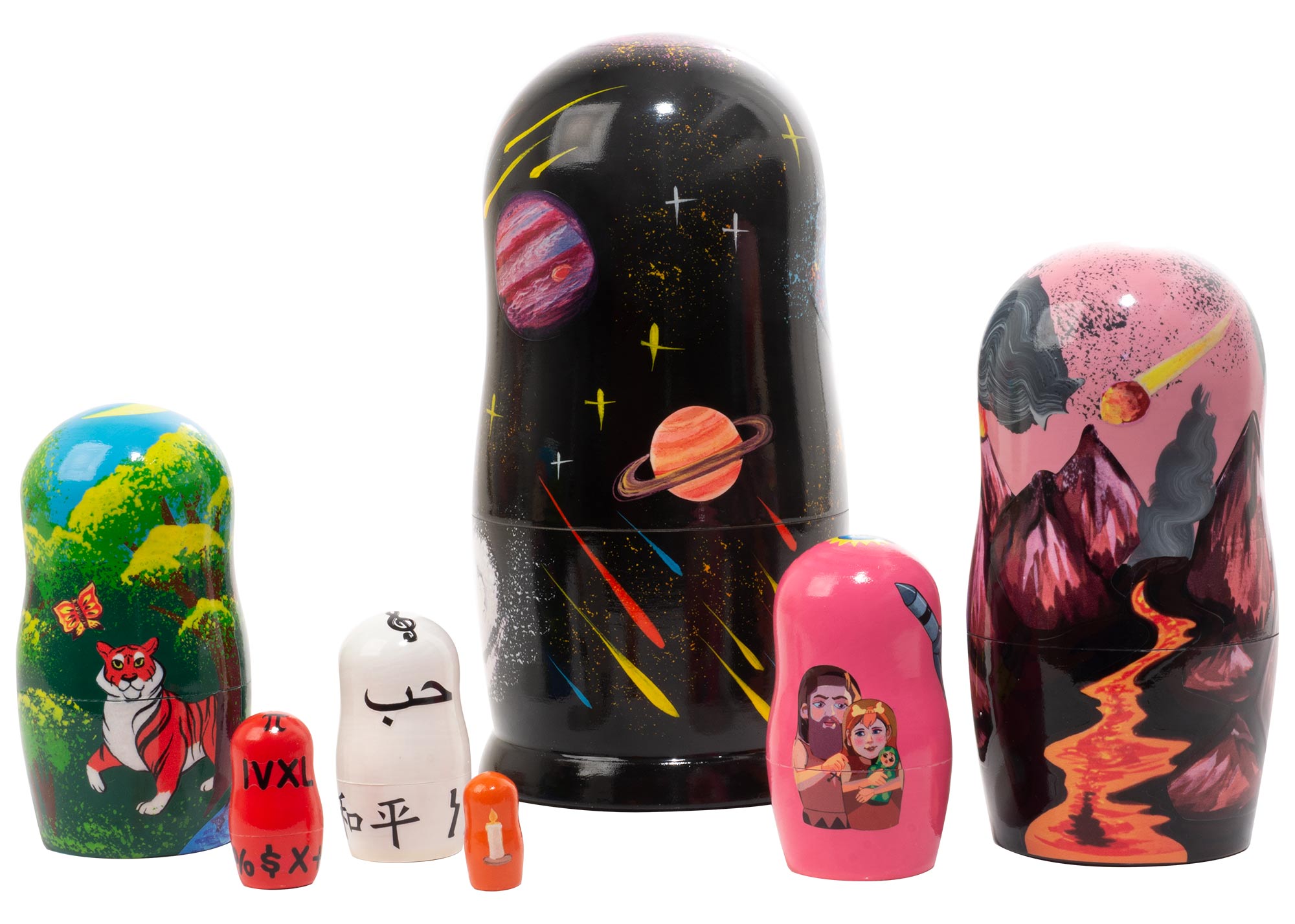 Buy Montessori Cosmic Education Nesting Doll 7pc./6" at GoldenCockerel.com