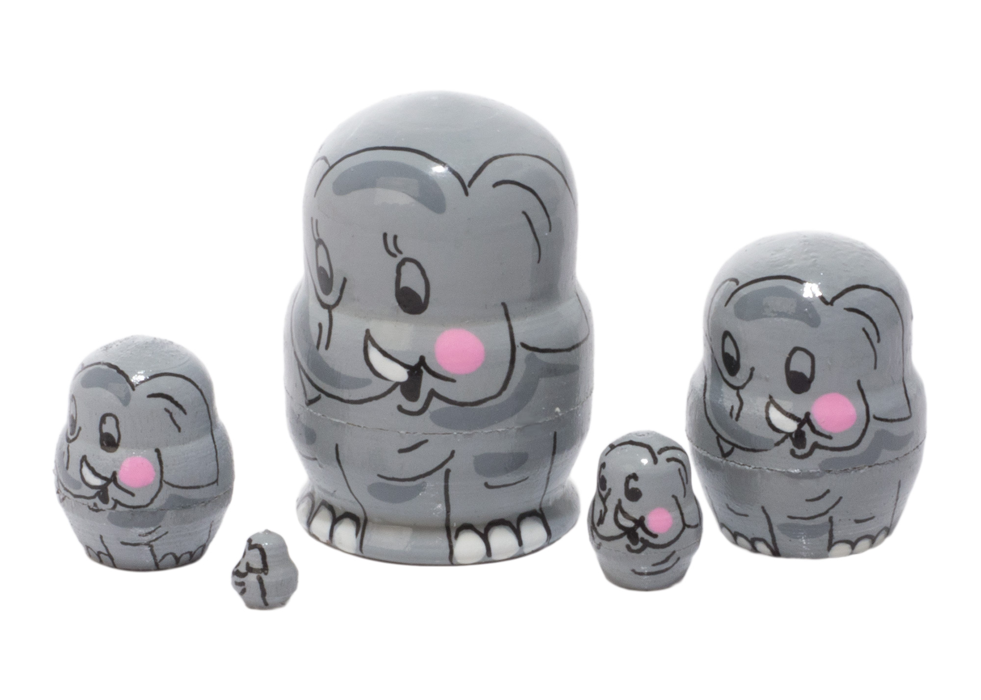 Buy Mini Elephant Doll 5pc/1in at GoldenCockerel.com