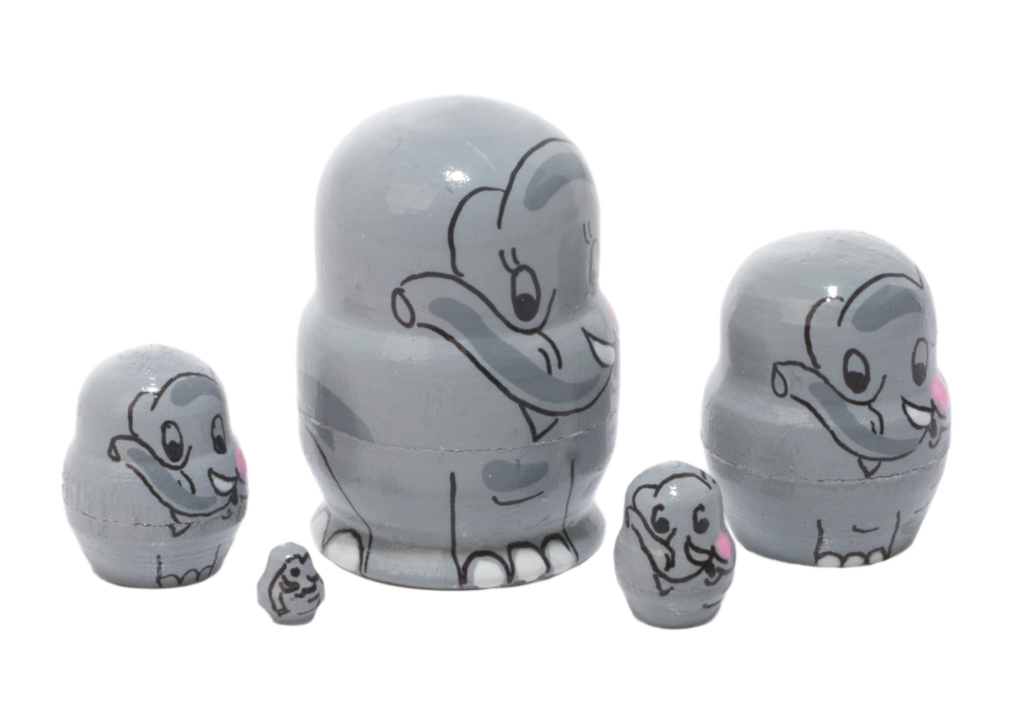 Buy Mini Elephant Doll 5pc/1in at GoldenCockerel.com