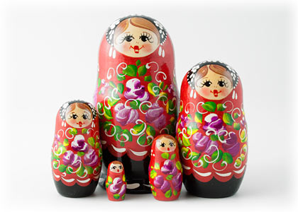 Buy Poppy Face Classical Doll 5pc./6" at GoldenCockerel.com