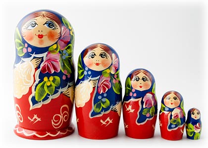 Buy Platok Scarf Classical Doll 5pc./6" at GoldenCockerel.com