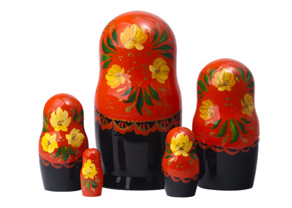 Buy Milkmaid Classical Nesting Doll 5pc./6" at GoldenCockerel.com