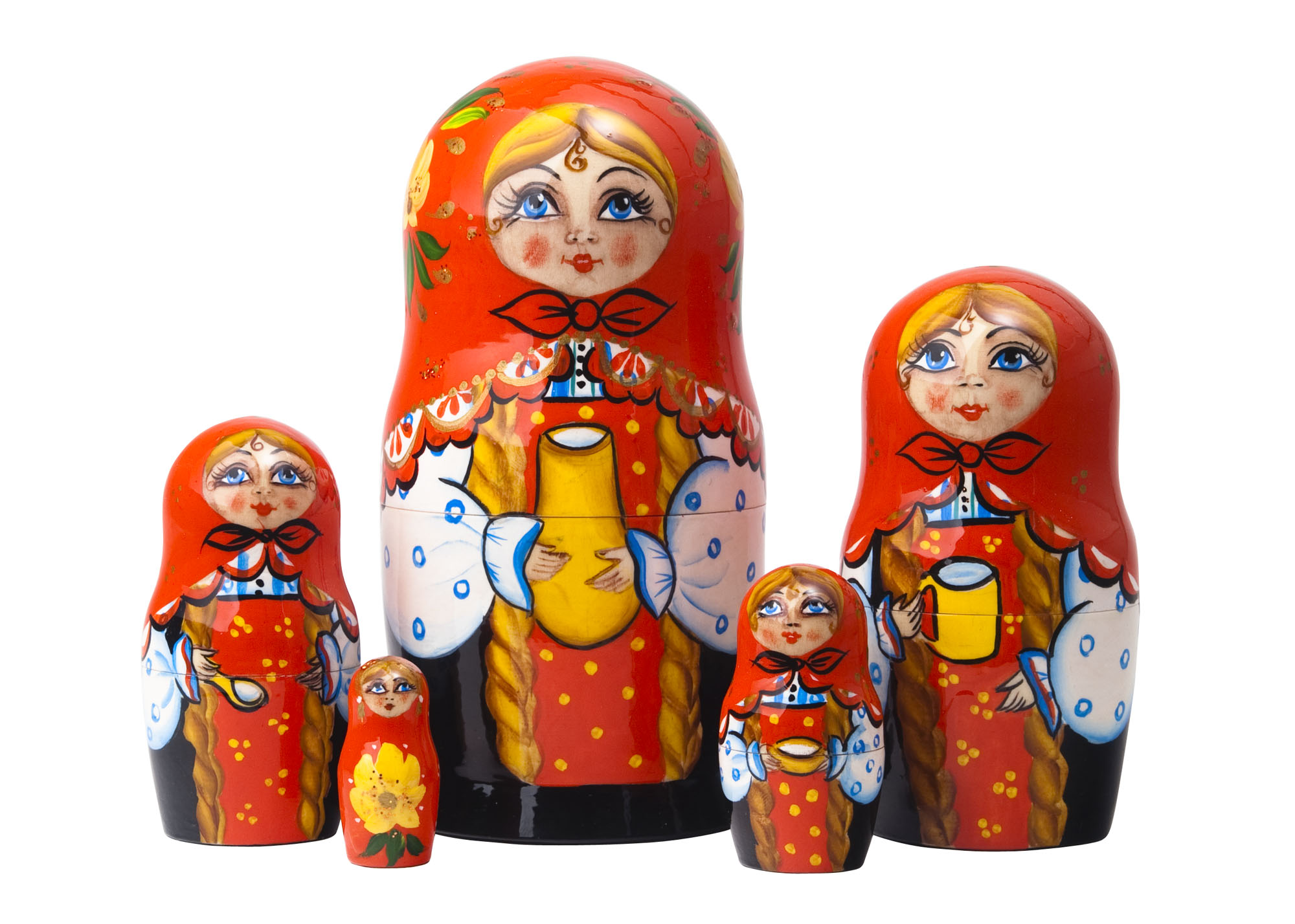 Buy Milkmaid Classical Nesting Doll 5pc./6" at GoldenCockerel.com