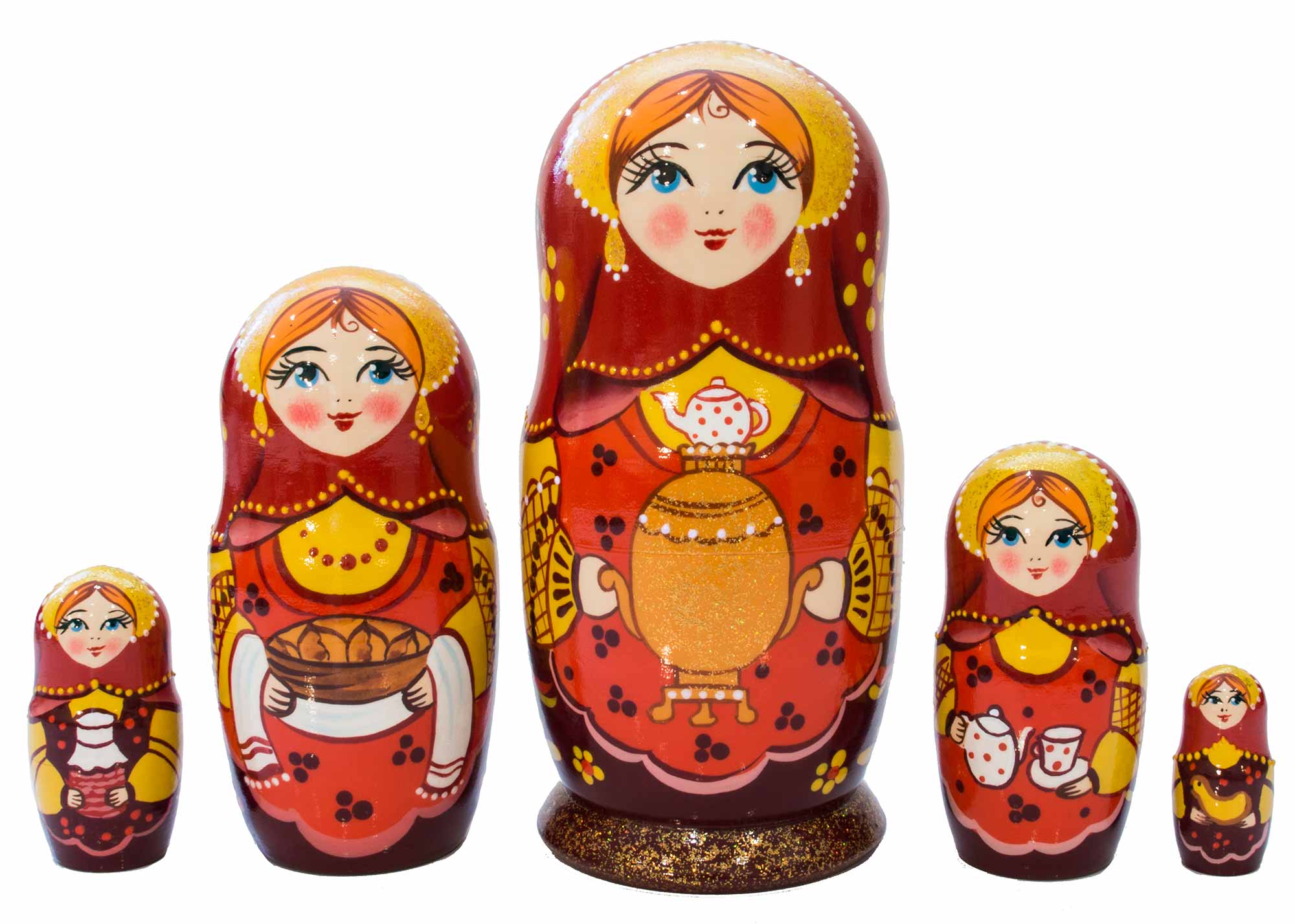 Buy Gold Samovar Classical Doll 5pc./6" at GoldenCockerel.com