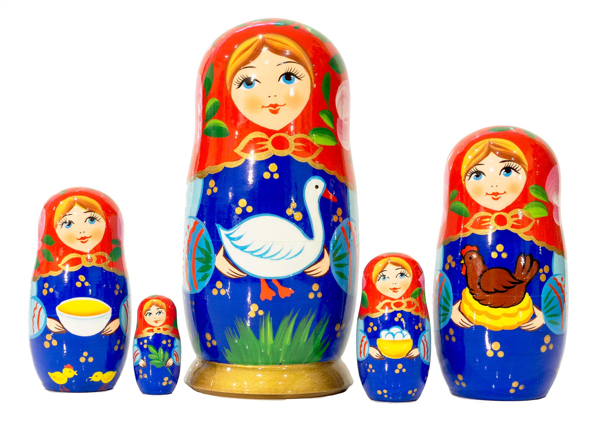 Buy Goose Classical Nesting Doll 5pc./6" at GoldenCockerel.com