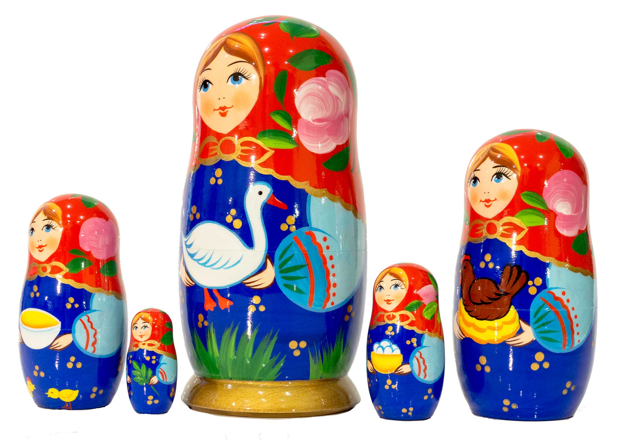 Buy Goose Classical Nesting Doll 5pc./6" at GoldenCockerel.com