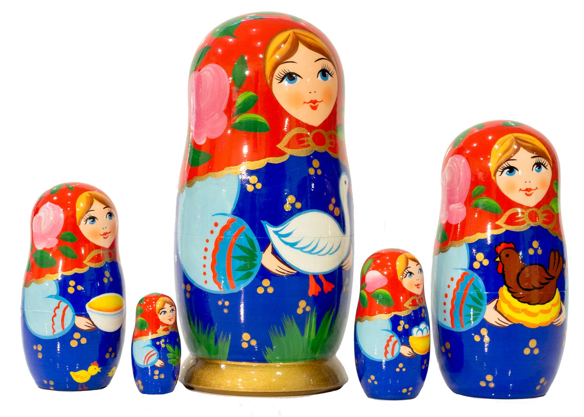 Buy Goose Classical Nesting Doll 5pc./6" at GoldenCockerel.com