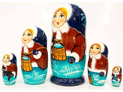 Buy Water Carrier Classical Nesting Doll 5pc./6" at GoldenCockerel.com
