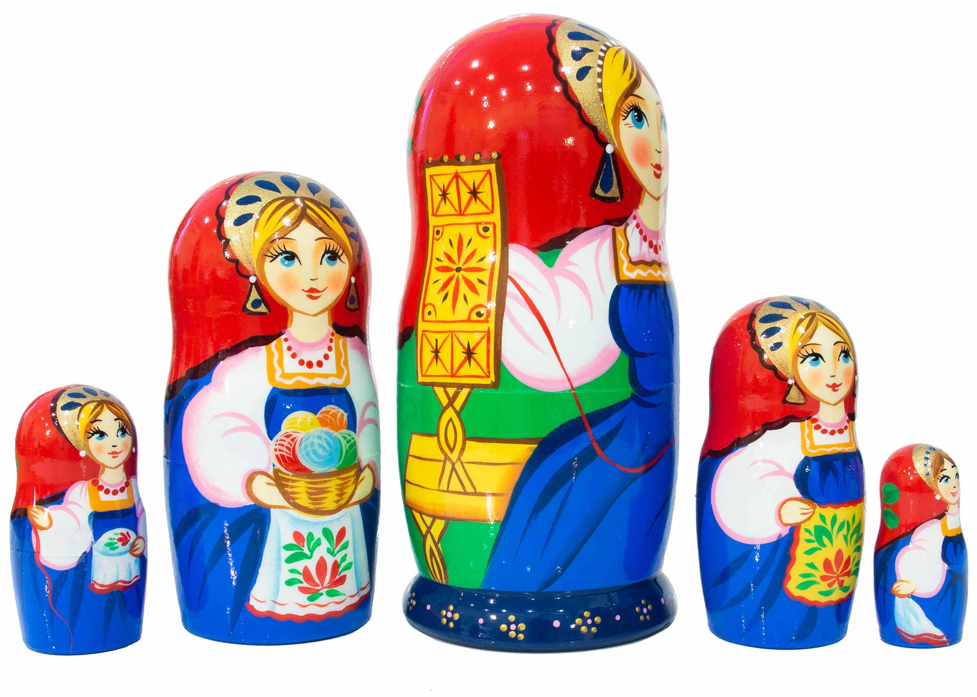 Buy Spinner Classical Matryoshka Doll 5pc./5.5" at GoldenCockerel.com