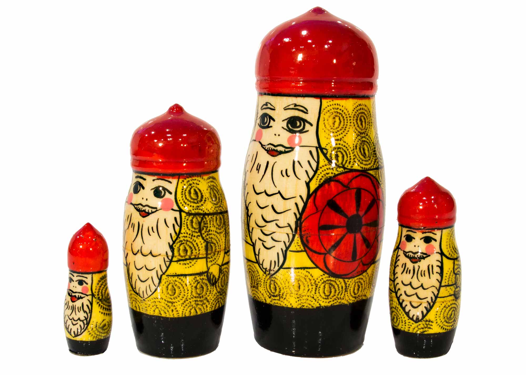 Buy Rare Russian Knight aka Viking Nesting Doll 4pc./4.5" at GoldenCockerel.com