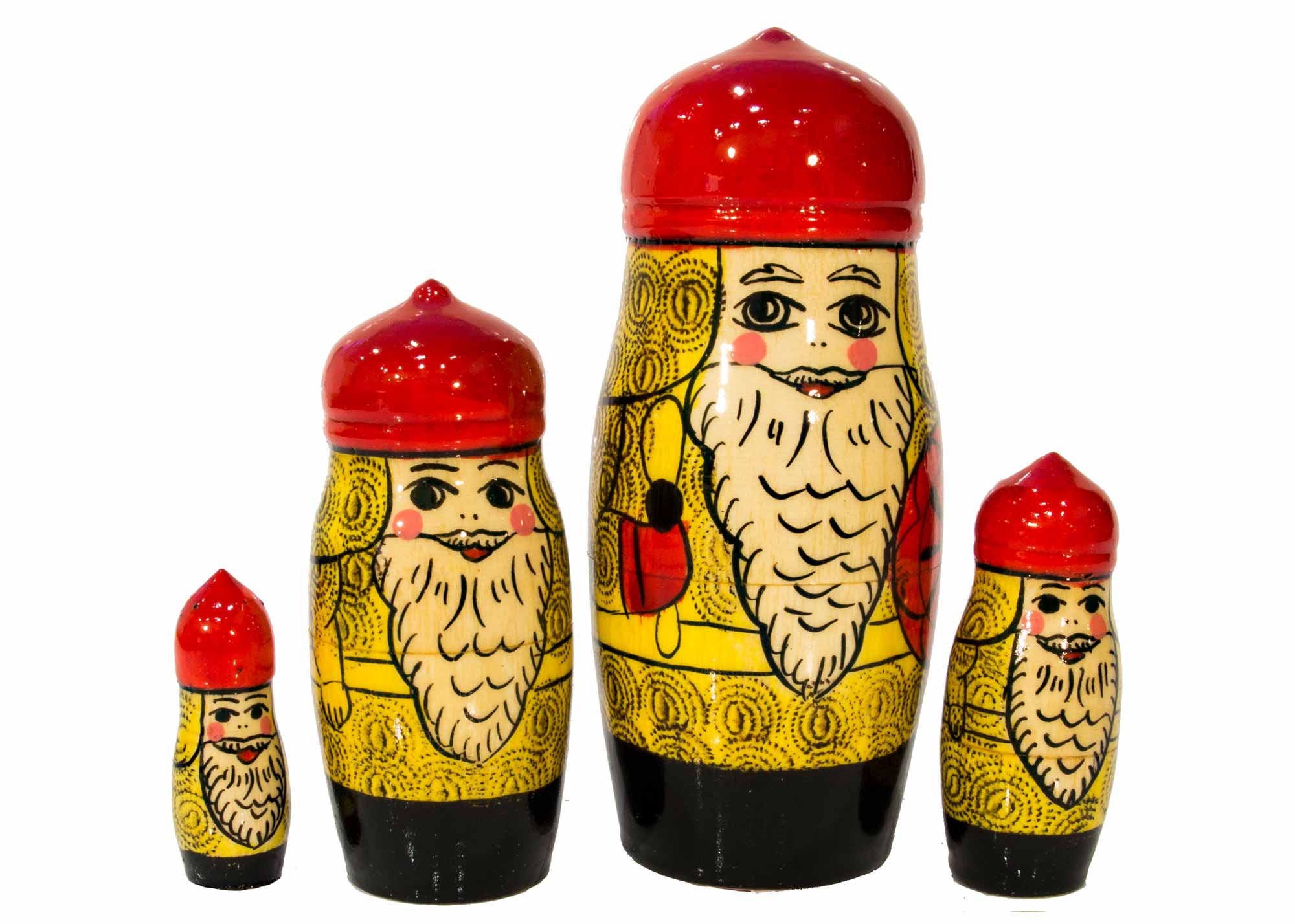 Buy Rare Russian Knight aka Viking Nesting Doll 4pc./4.5" at GoldenCockerel.com