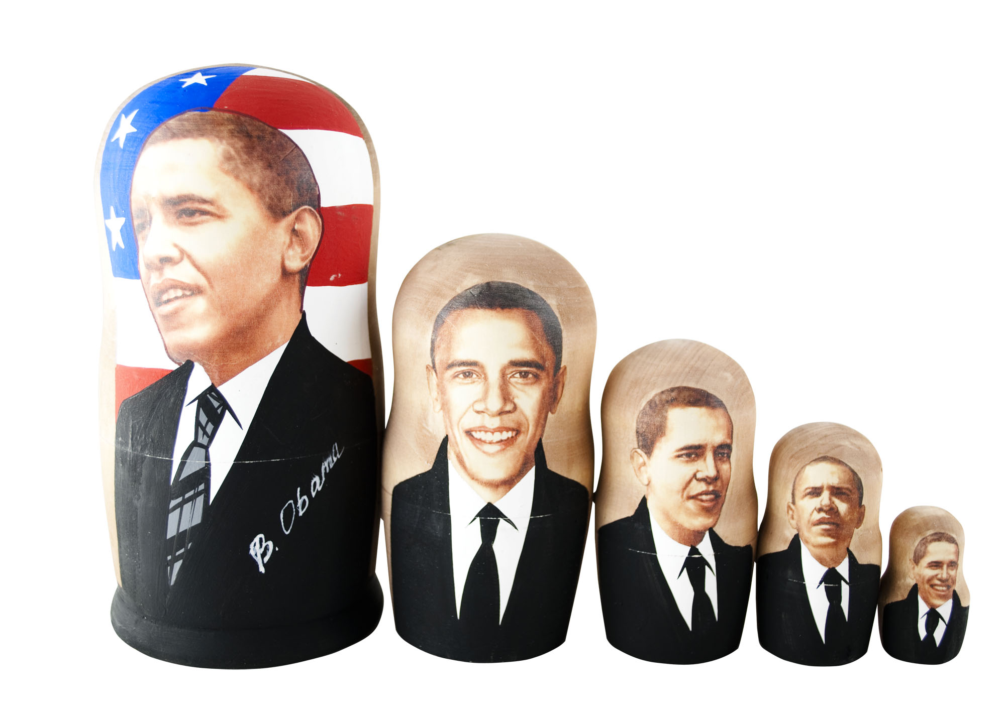 Buy All Obama Nesting Doll 5pc./6” at GoldenCockerel.com
