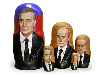 Buy Medvedev Putin Putin Putin Doll 5pc./6" at GoldenCockerel.com